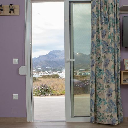 Studio Athena With Panoramic View Of Makrygialos Pilalímata Buitenkant foto