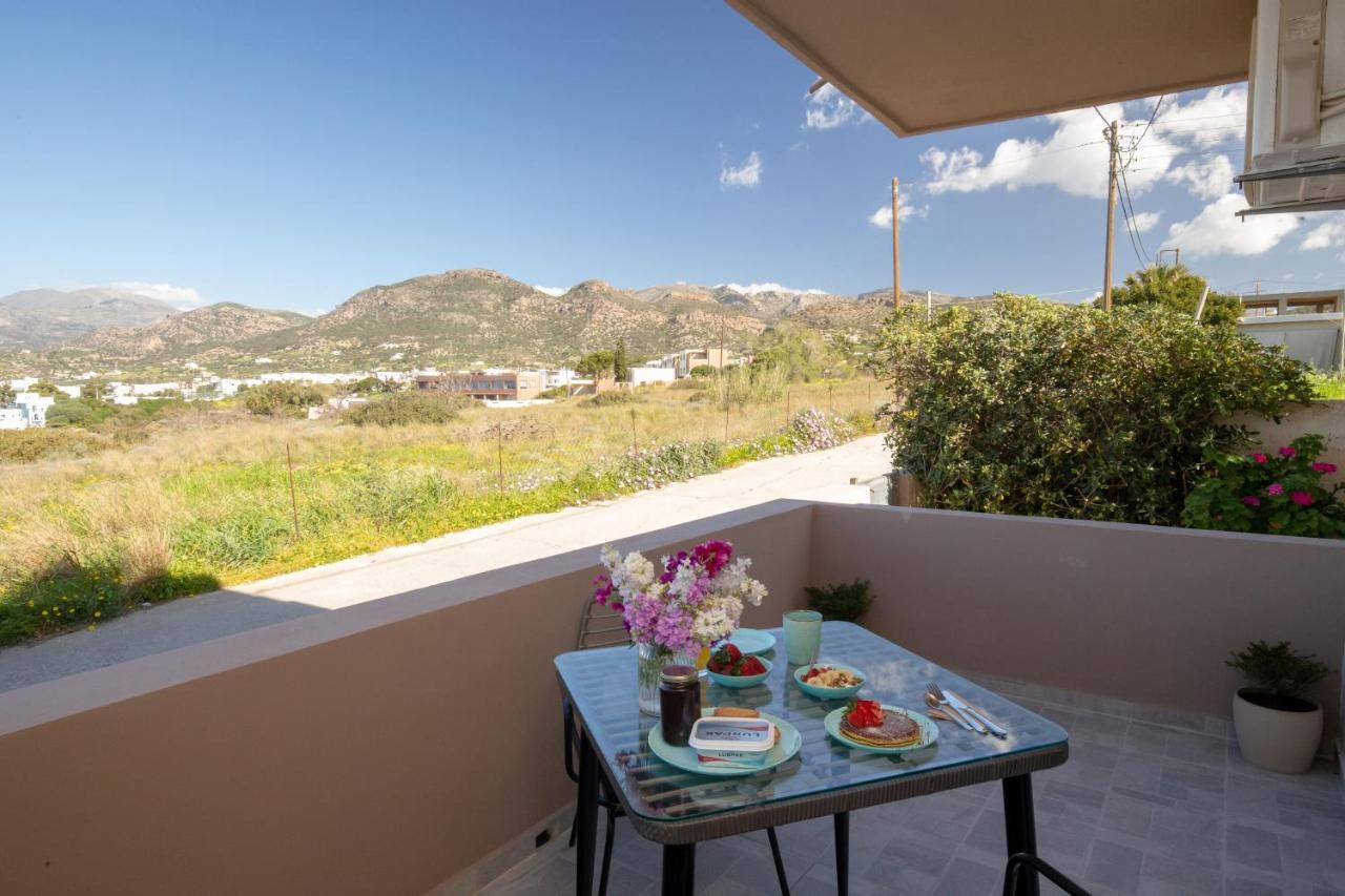 Studio Athena With Panoramic View Of Makrygialos Pilalímata Buitenkant foto