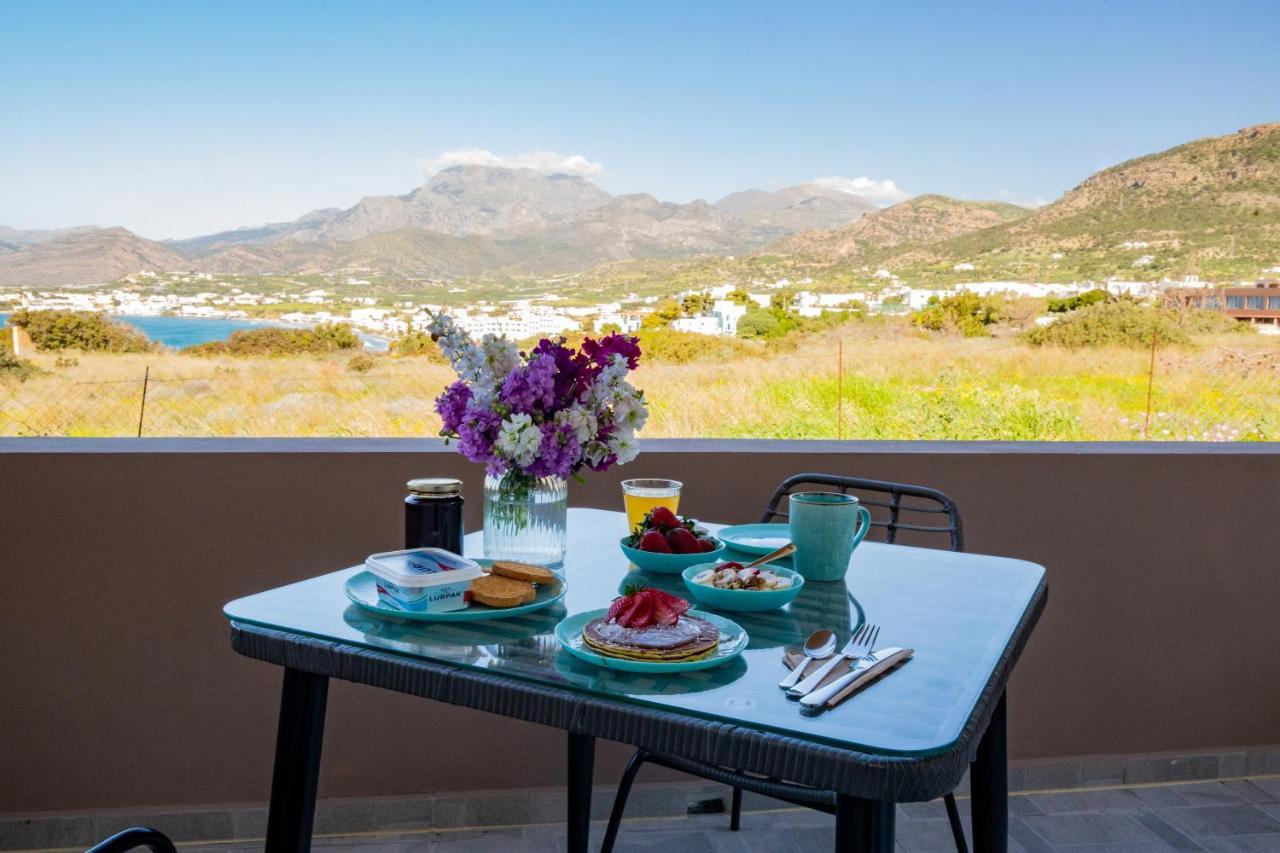 Studio Athena With Panoramic View Of Makrygialos Appartement Pilalímata Buitenkant foto