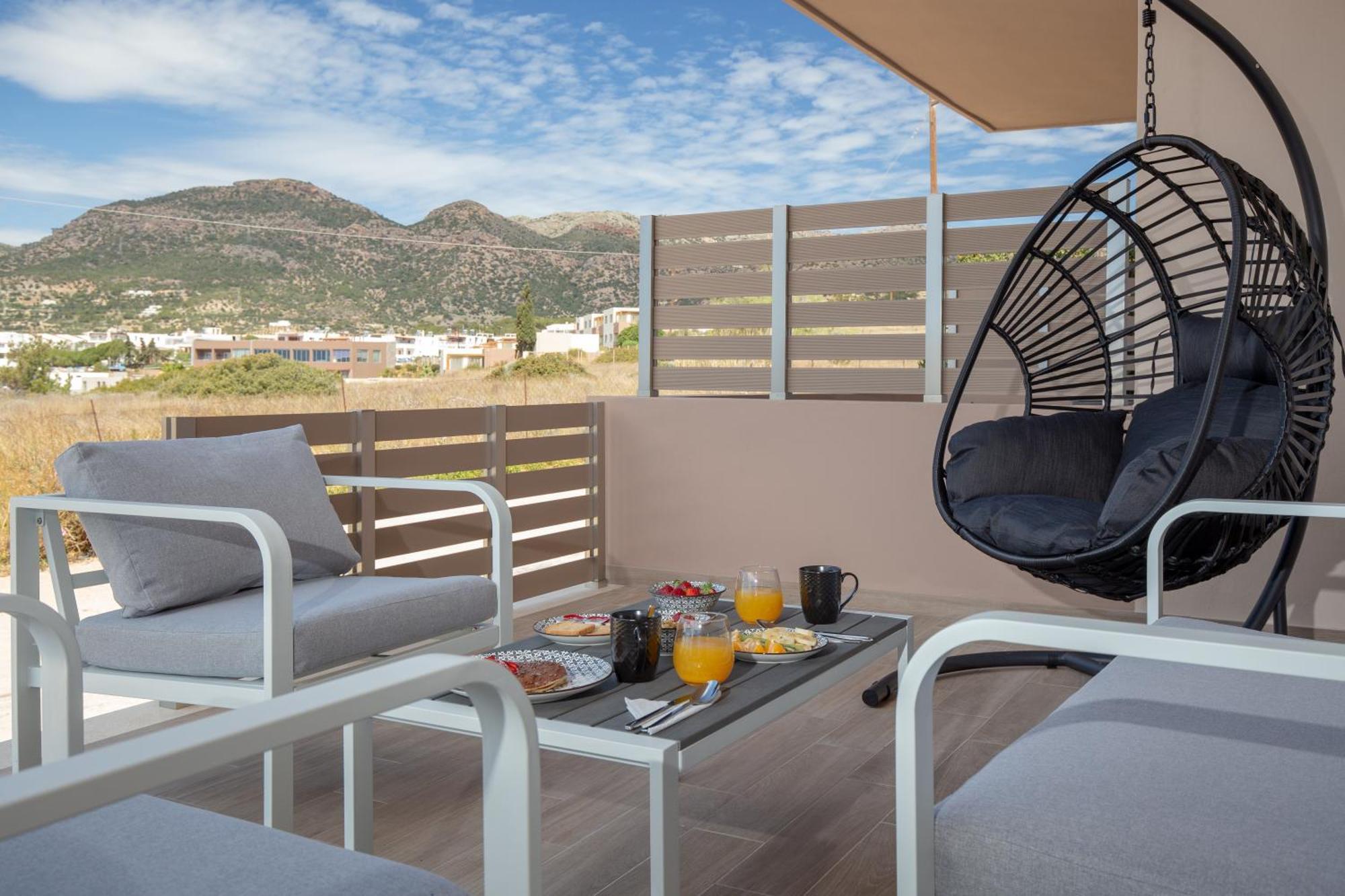 Studio Athena With Panoramic View Of Makrygialos Pilalímata Buitenkant foto
